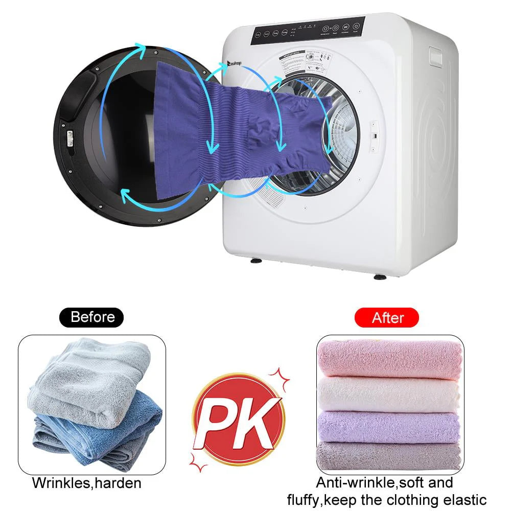 White Stainless Electric Dryer N235