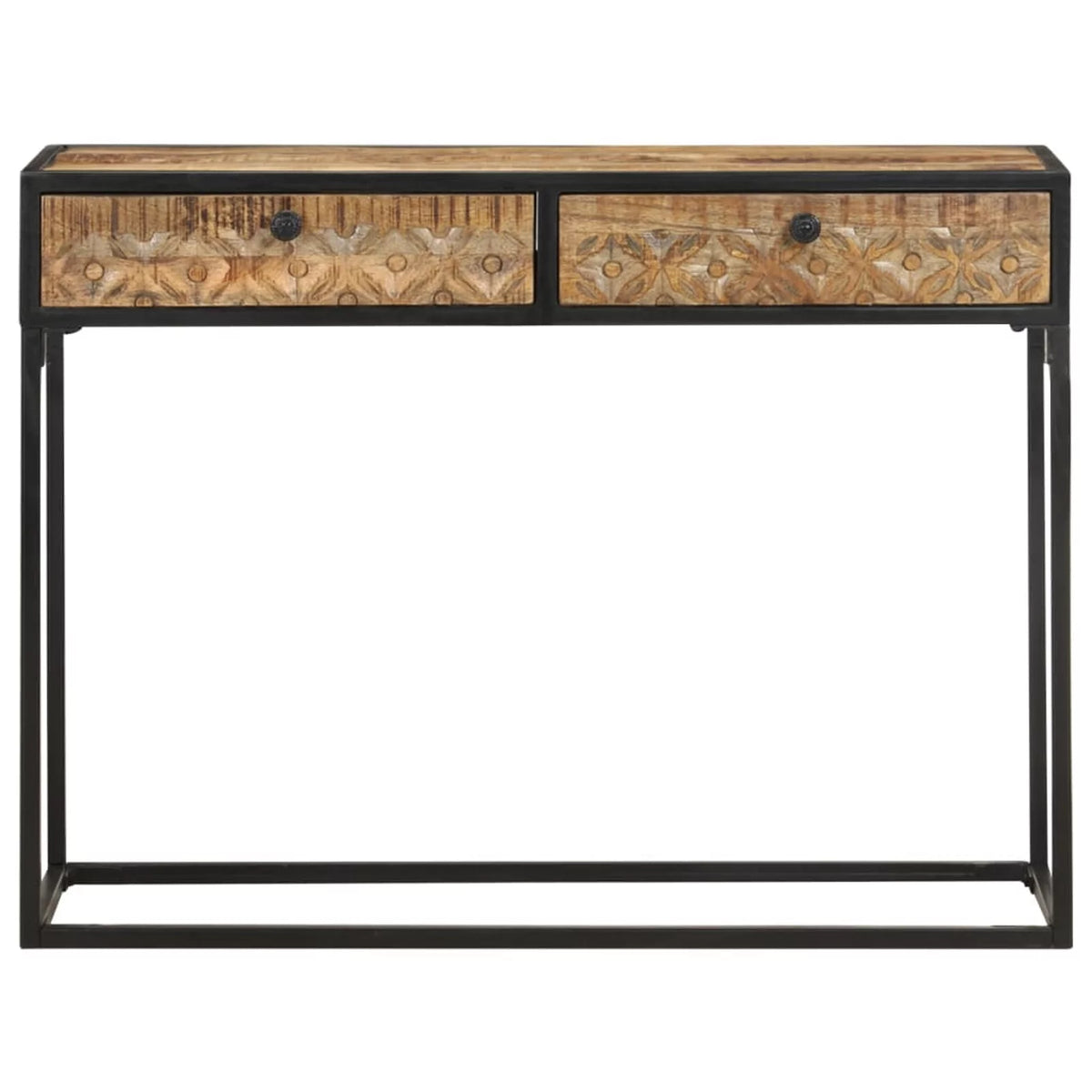 39.4"x13.8"x29.5" Solid Mango Wood Console Table X7278