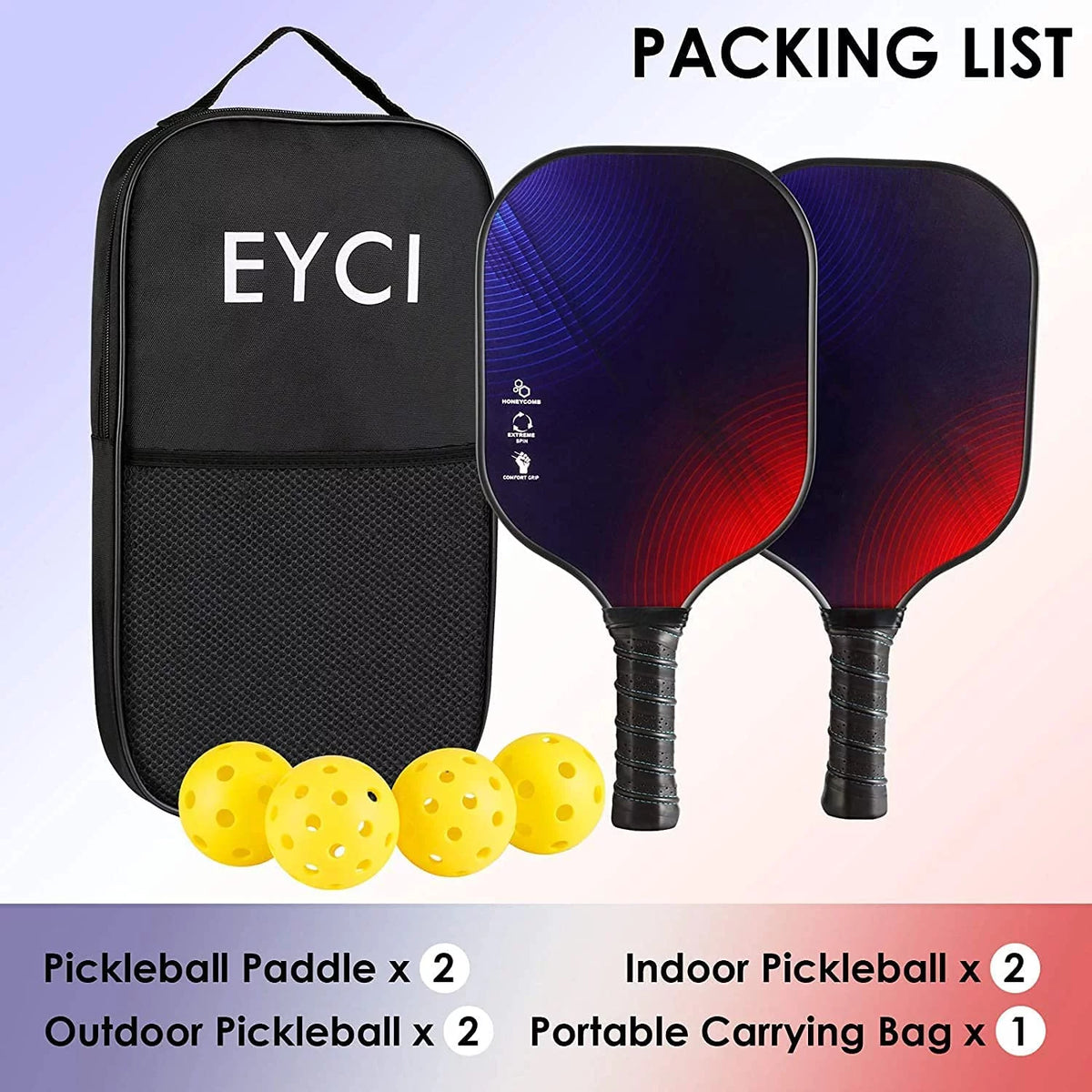 Carbonfiber Pickleball Paddle Set of 2 J99796