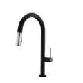 Brushed Nickel Pull Down Single Handle Kitchen Faucet N415