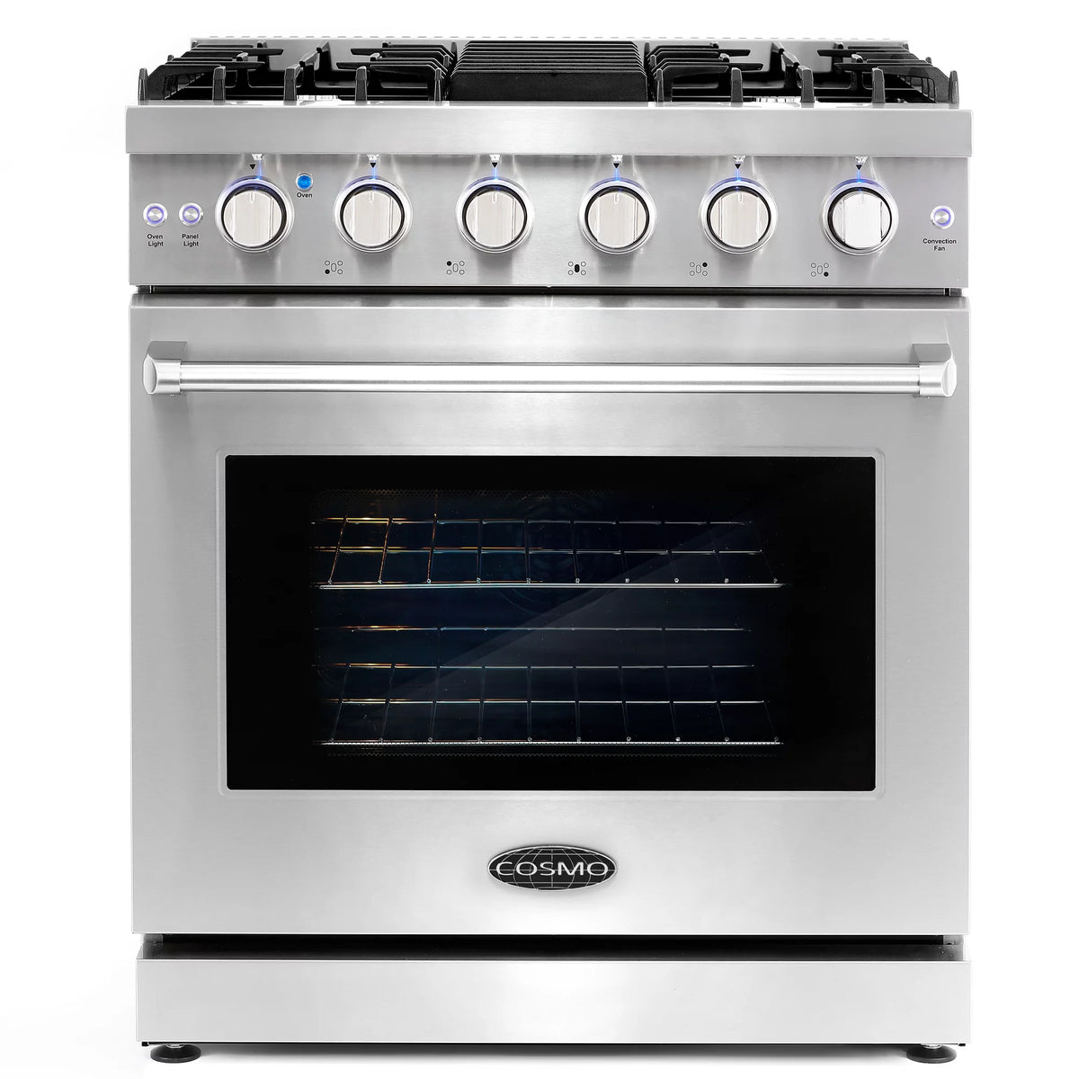 2 Piece Kitchen Appliance Packages with Gas Range & French Door Refrigerator E962