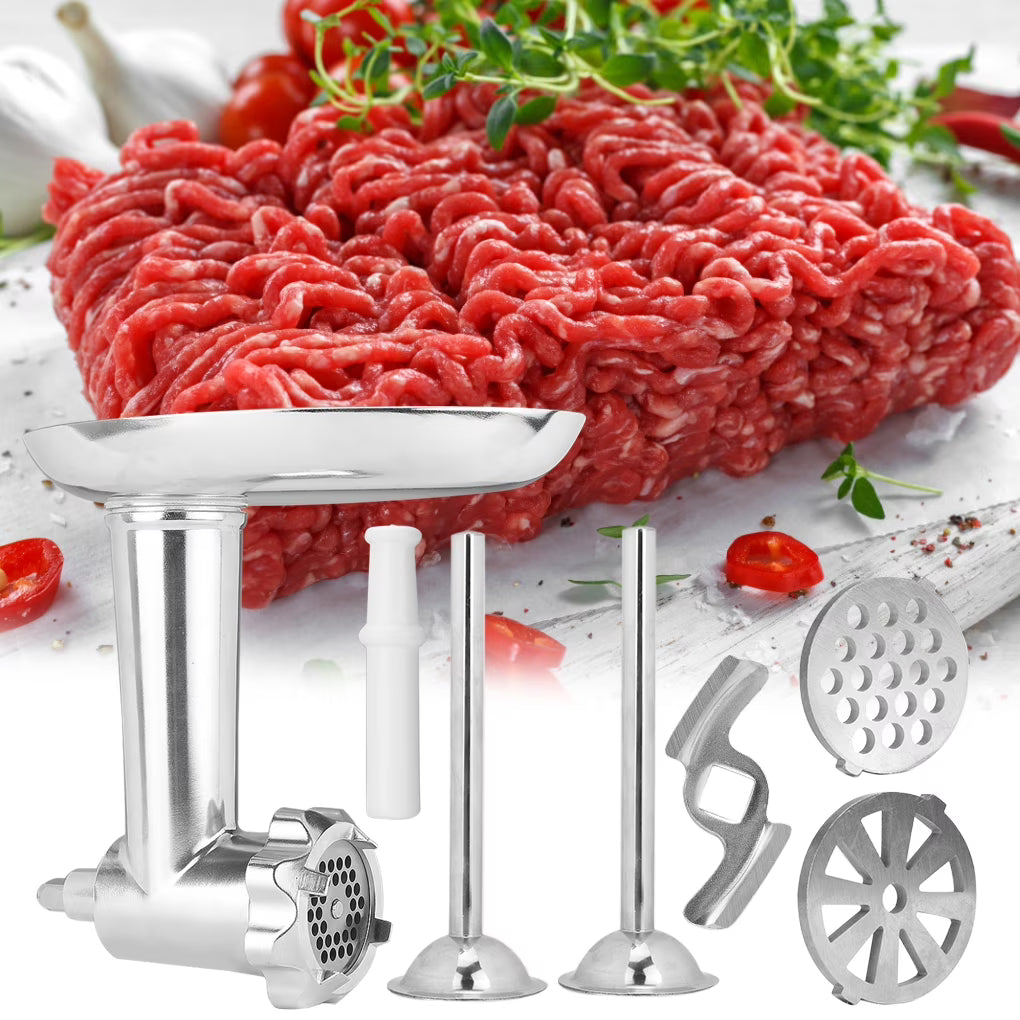 Metal Meat Grinder Attachment for KitchenAid Stand Mixers with Sausage Filler Tubers D832