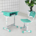 Height Adjustable Kids Desk and Chair Set with Storage Drawer L606