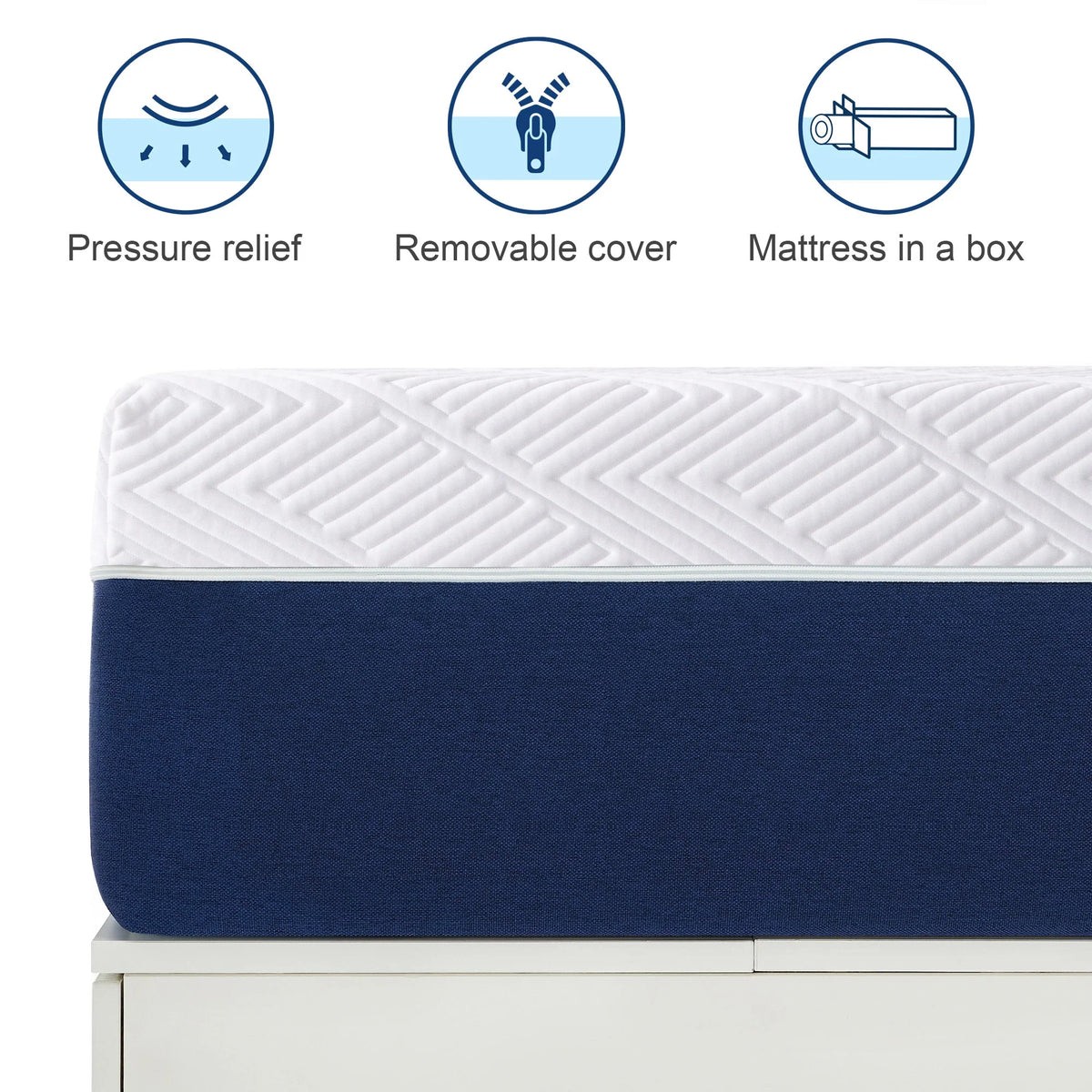Twin 10 Gel Memory Foam Mattress U28041