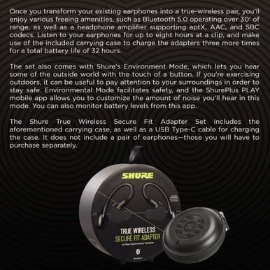 True Wireless Secure Fit Adapter Z464