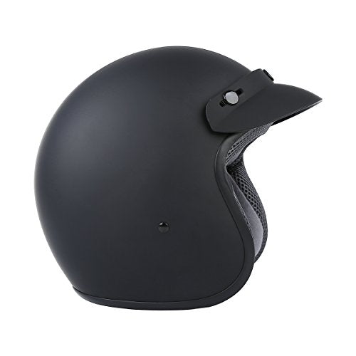 Matte Black Open Face Motorcycle Helmet I5058