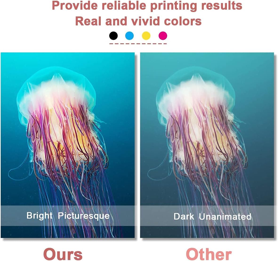 6 Pack Remanufactured Ink Cartridge Replacement (3 Black + 3 Tri-Color) B34752