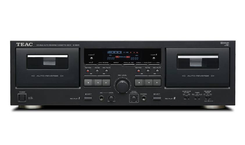 Black Dual Cassette Deck O433