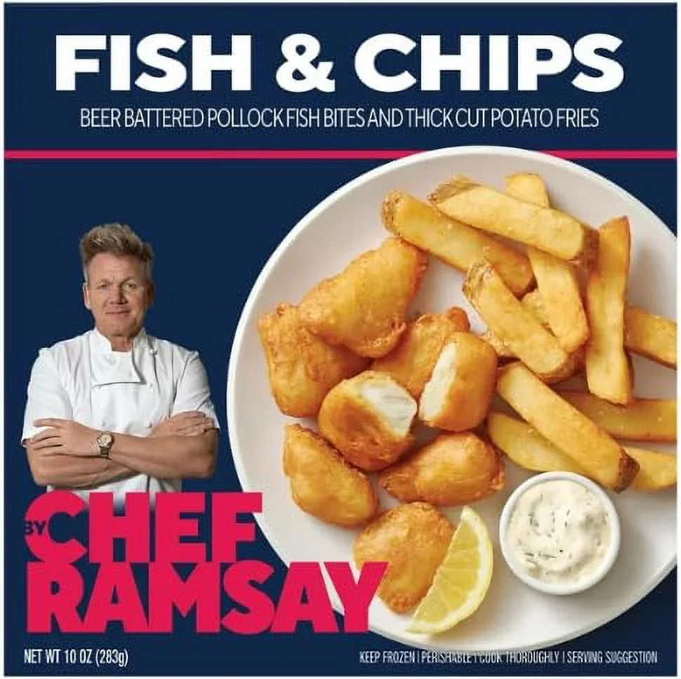 9.5oz Frozen Fish and Chips Pack of 10 M67536