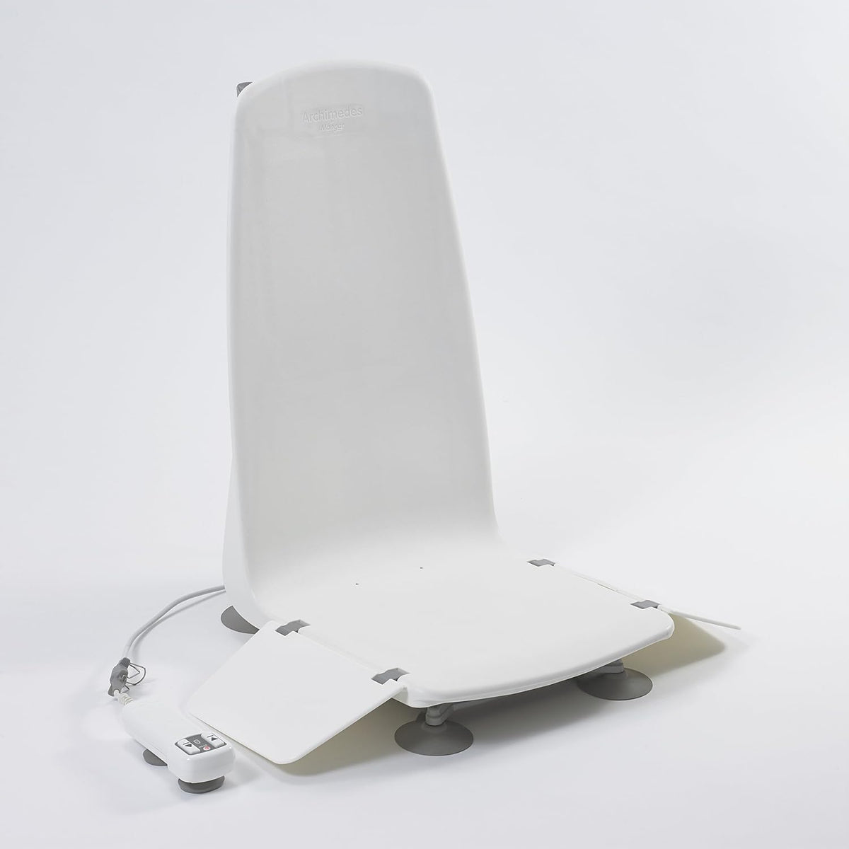Bath Lift Chair with Non-Slip Suction Cups, Electrical Battery Operated Waterproof Remote Hand Control M503825