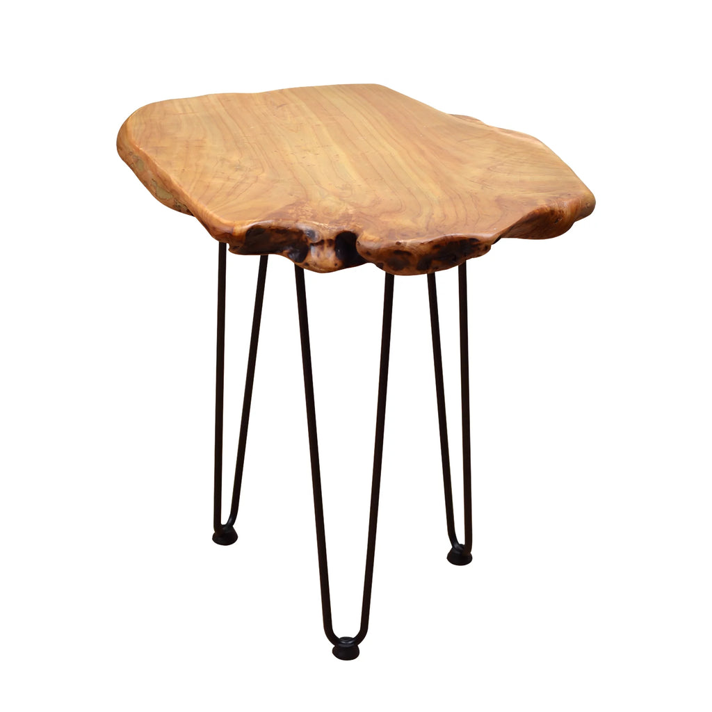Natural Wood End Table O681