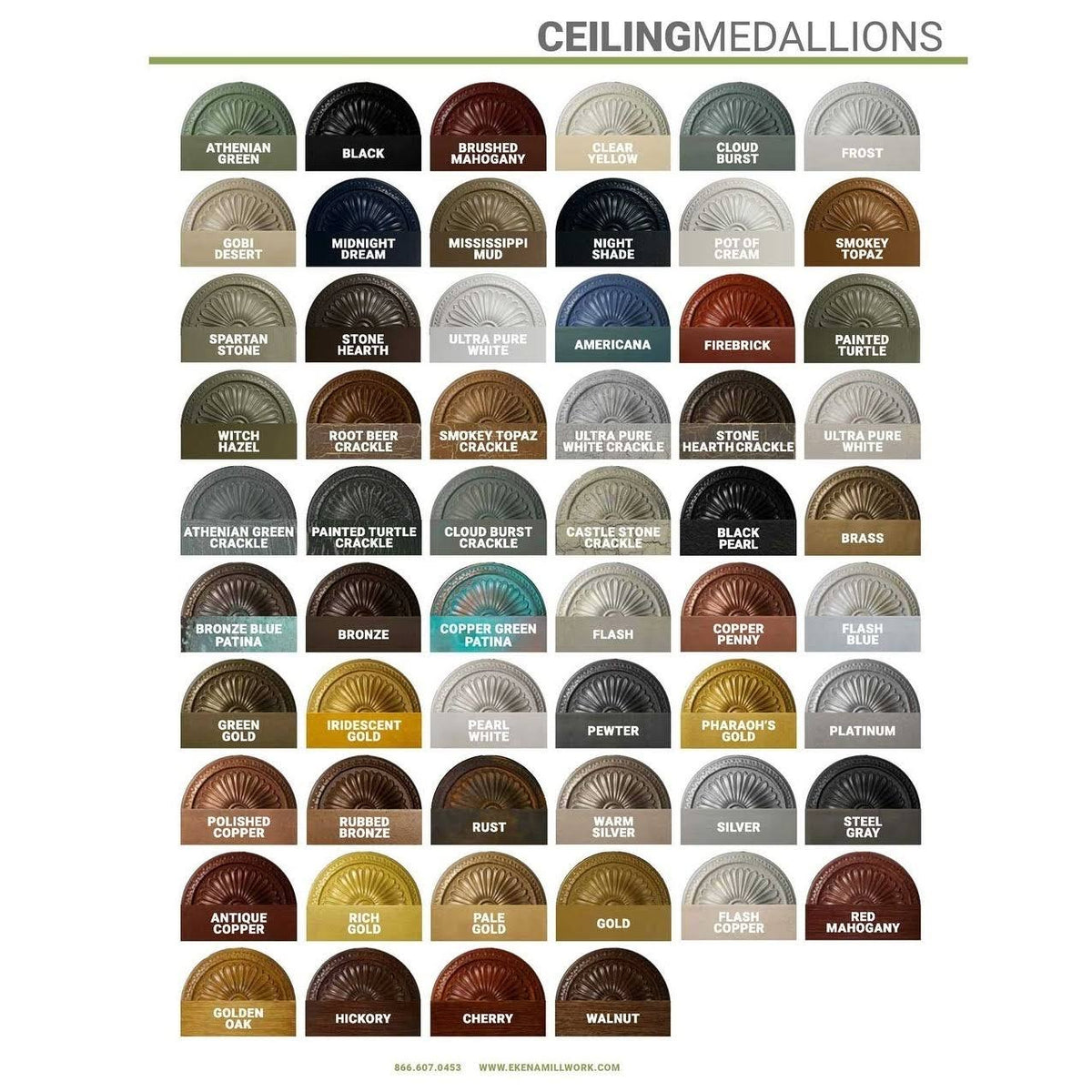18 1/2x22OD x 3 7/8x22ID x 1x22P Ceiling Medallion H2100