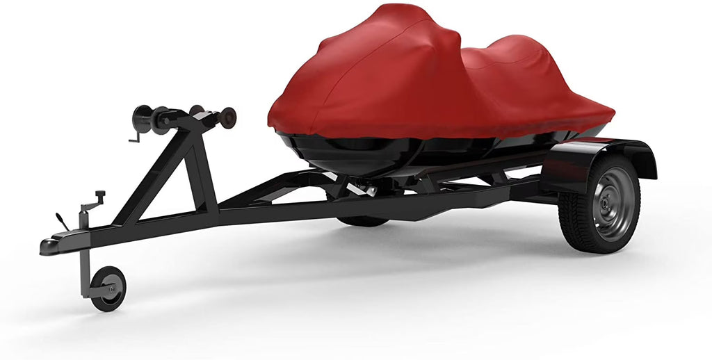 Red Trailerable Jet Ski Cover with Storage Bag C92236