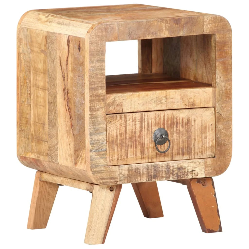 Rough Mango Wood Bedside Cabinet H839406