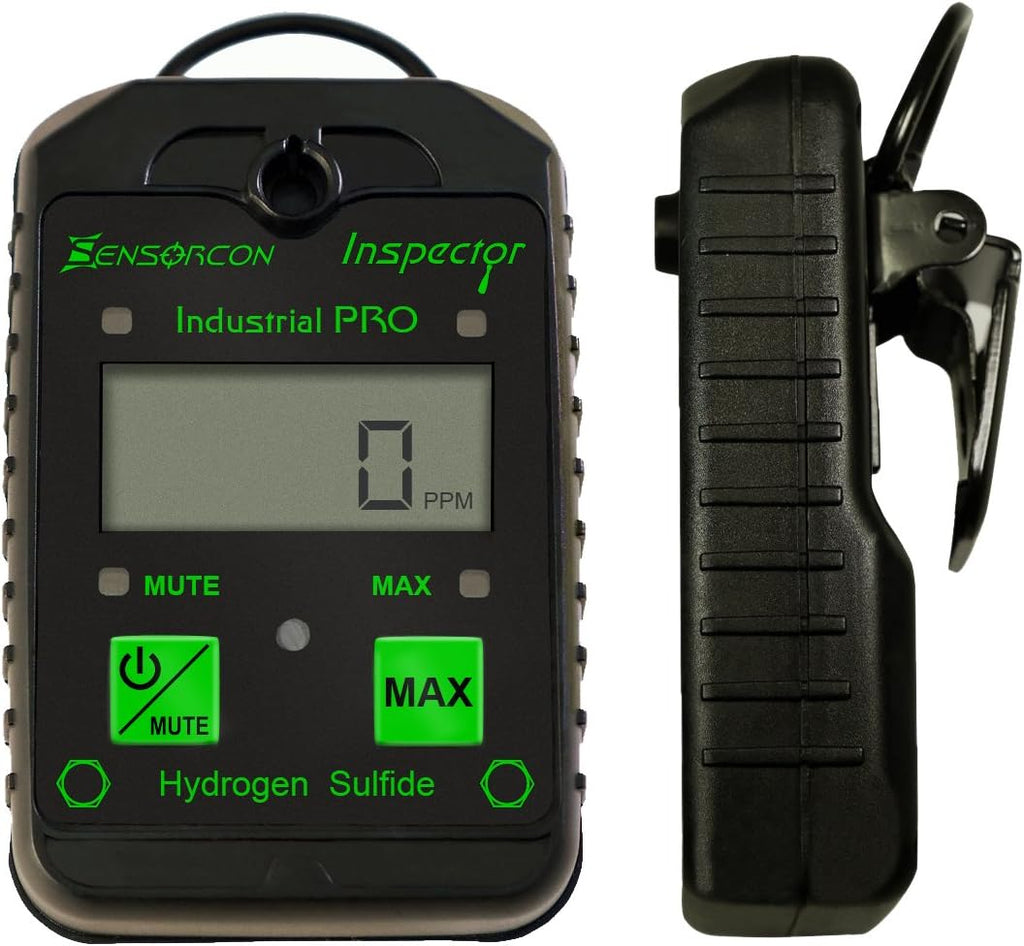 Hydrogen Sulfide Detector, Measures H2S 0-400 ppm, Waterproof O555