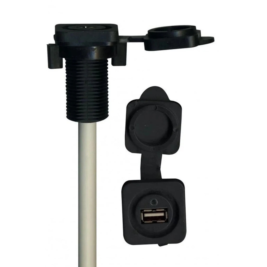 Waterproof Radio With Universal Marine Radio Dash Kit, And Usb/Aux M835
