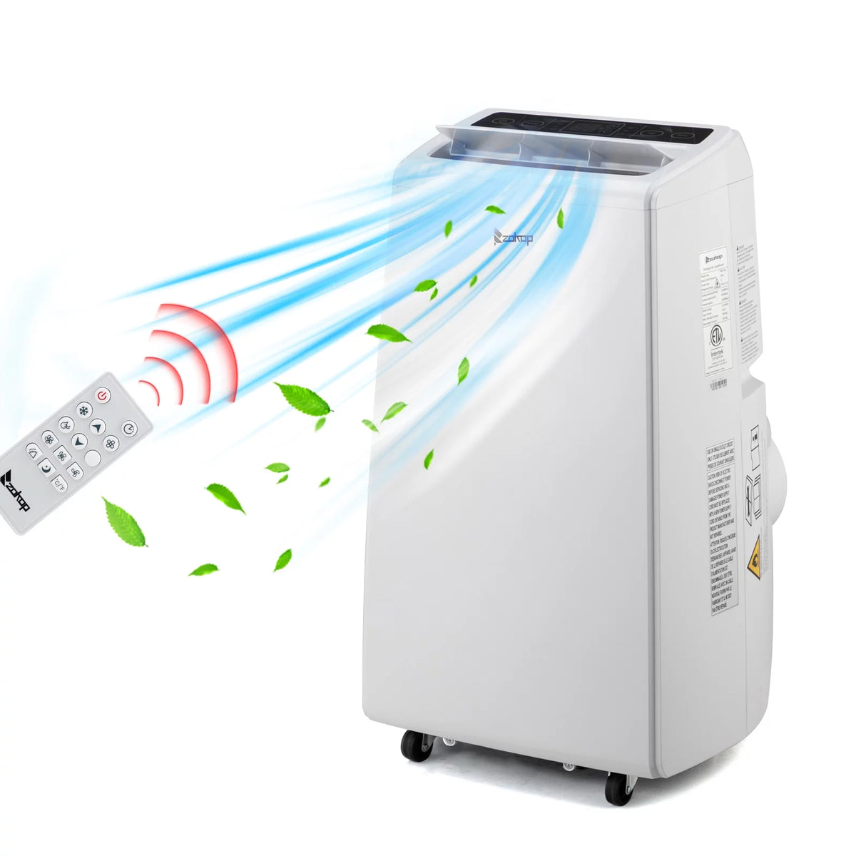 13000BTU Portable Air Conditioner Cooling Heating Dehumidification Fan W7536