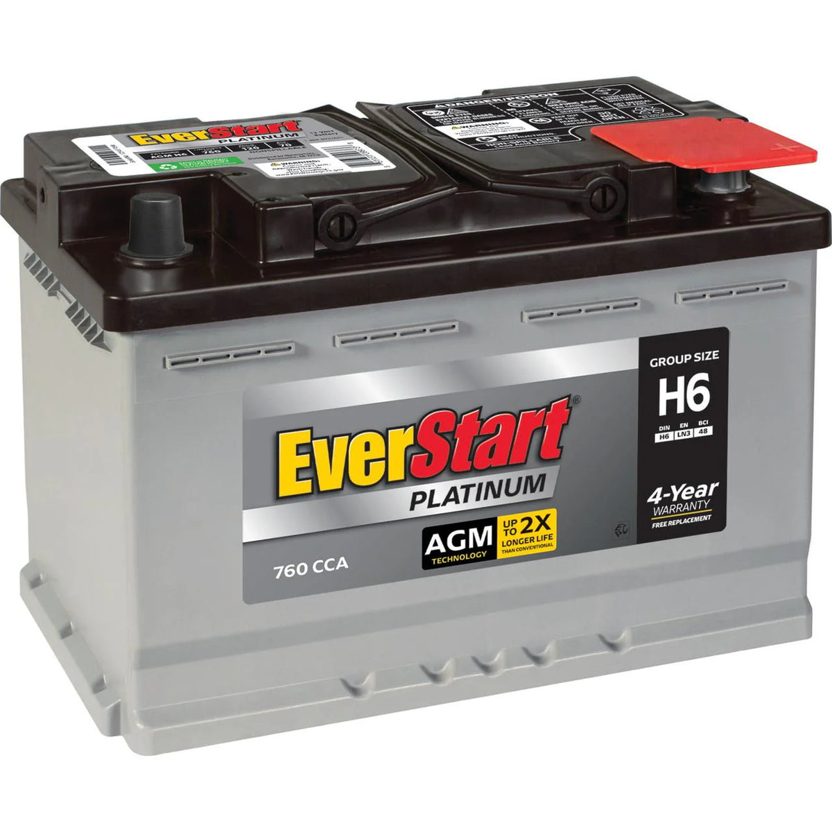 AGM Automotive Battery Group H6 12 Volt 760 CCA H98188