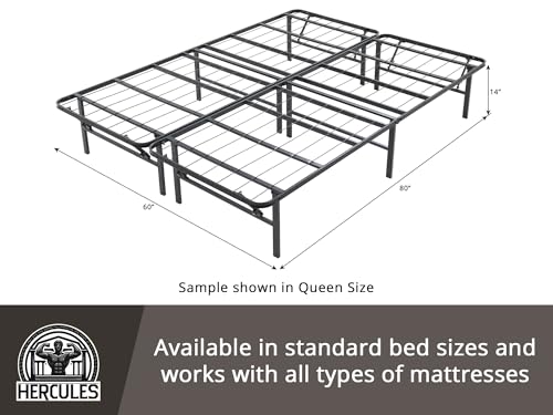 Folding Metal Bed Frame, 14 Inch Full C3685