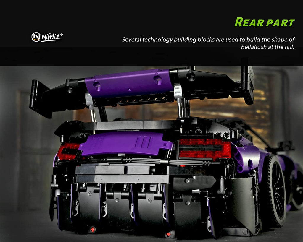 1:8 Scale Sports Car Building Blocks Model (3850 Pcs) H4200