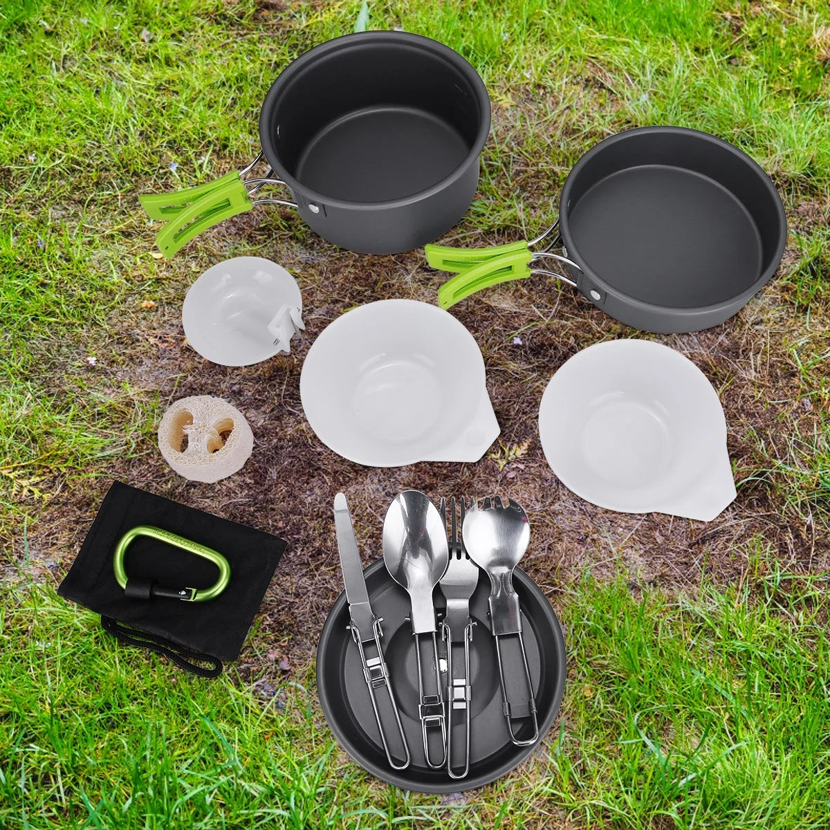15 Pcs Non Stick Camping Cookware Set S15255