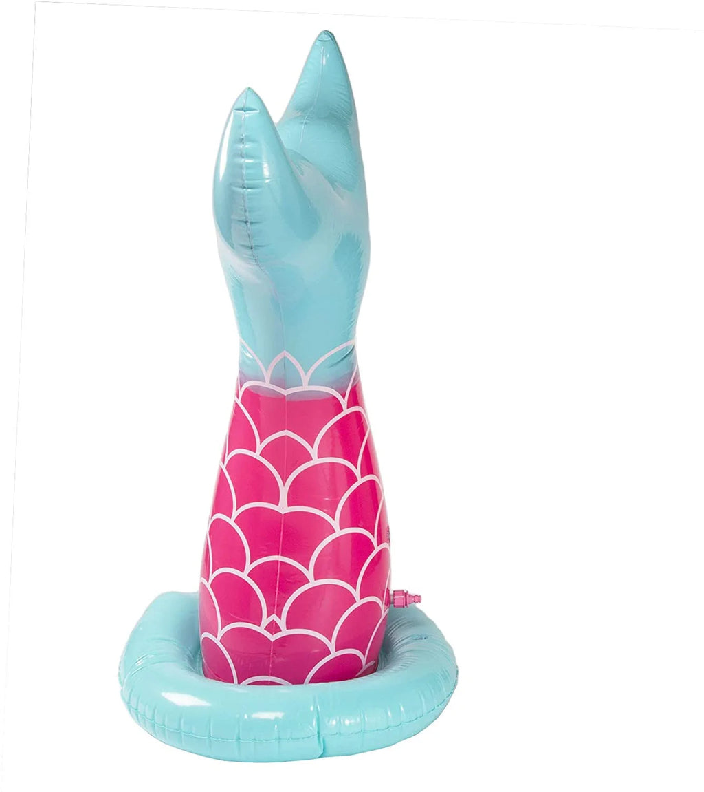 Pink Kids Inflatable Sprinkler Mermaid Sprayer E69804