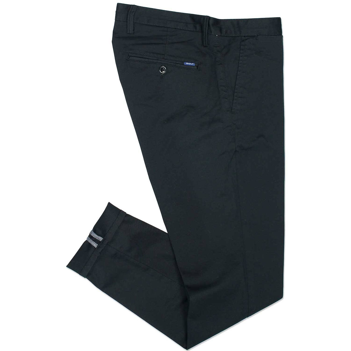 Slim Fit Twill Chinos, Black T41789