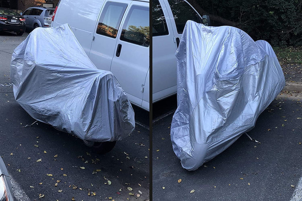 Scooter Cover with Reinforced Securing Straps and Storage Bag W83132