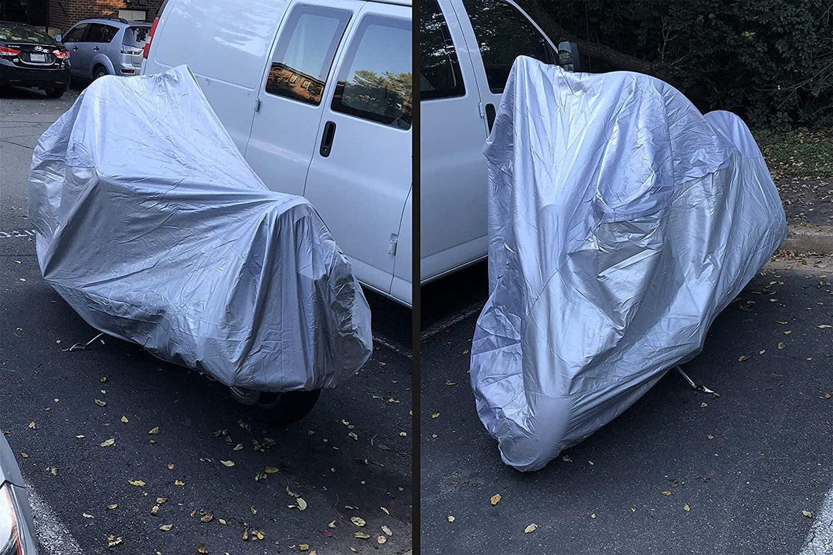 Scooter Cover with Reinforced Securing Straps and Storage Bag W83132
