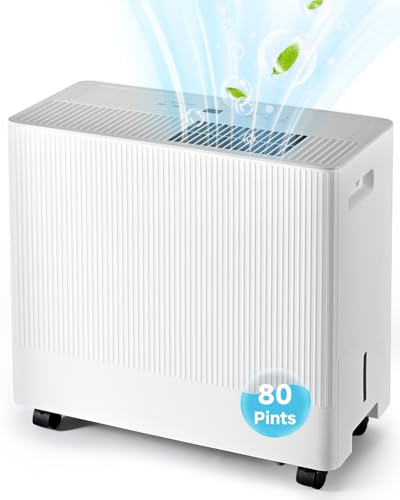 52 Pints Energy Star Dehumidifier with Drain Hose, 0.85 Gal Water Tank S936