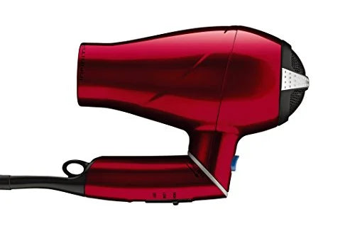 Red Travel Size Compact Ionic Hair Dryer, 1875 Watts H212