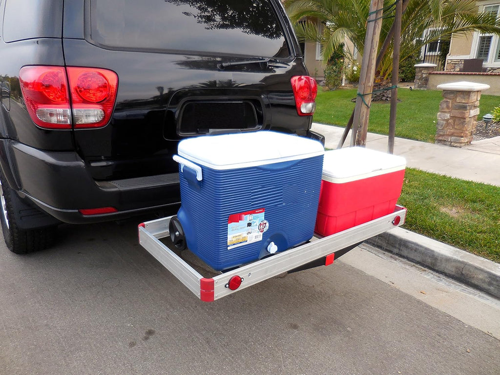 48 x 21 Hitch Mount Aluminum Cargo Carrier D52188
