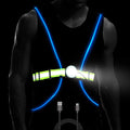 White and Green LED Reflective Vest Belt Z5260