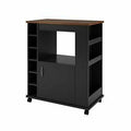 Black Kitchen Cart P7366