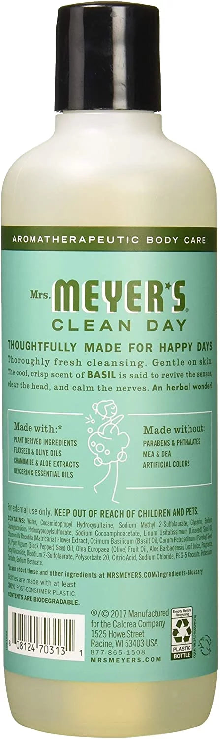 16 Fl OZ Bottle Basil Scented Body Wash, 6 Bottles U22946