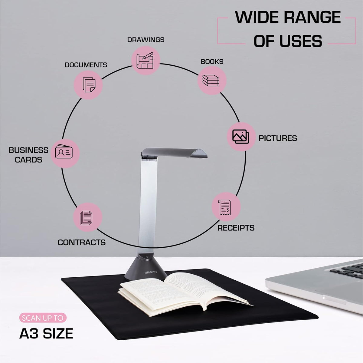 Portable 20MP Document Camera Scanner Y4596