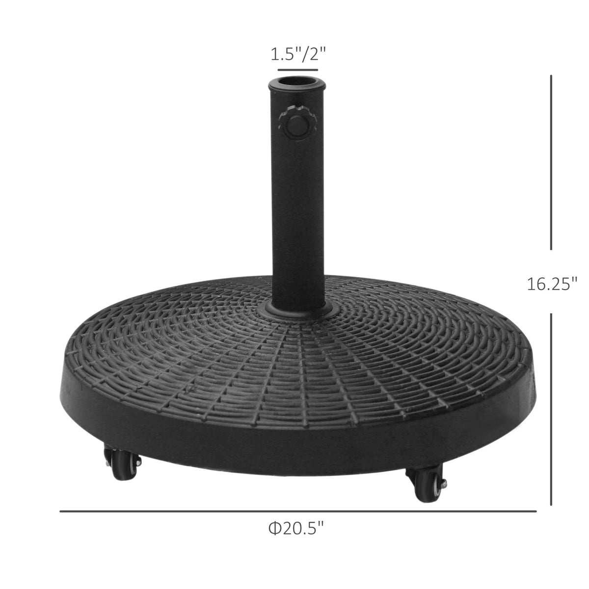 Black Umbrella Base E3002
