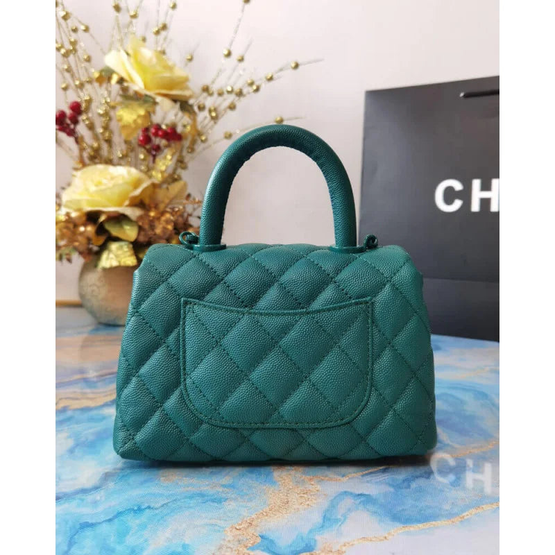 Mini Coco Handle Ultra Matte Grained Calfskin Bag K4841
