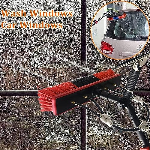 Water Fed Telescopic Window Cleaning Pole Kit with Squeegee Brush E70037