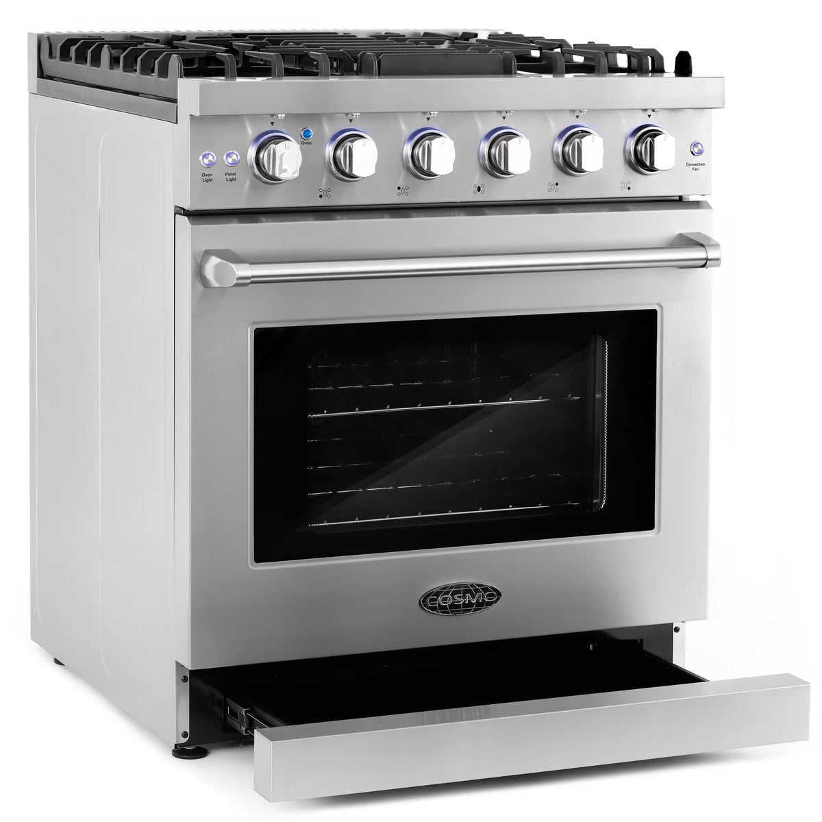 2 Piece Kitchen Appliance Packages with Gas Range & French Door Refrigerator E962