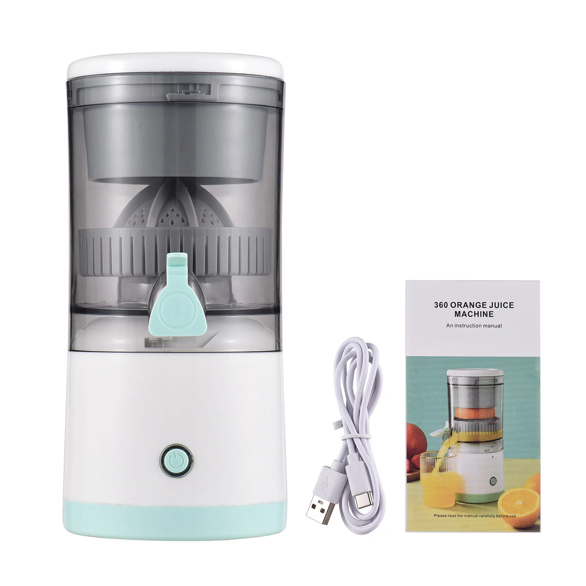 Electric Orange Juice Squeezer Portable Citrus Juicer USB Powered Detachable Washable Y83119