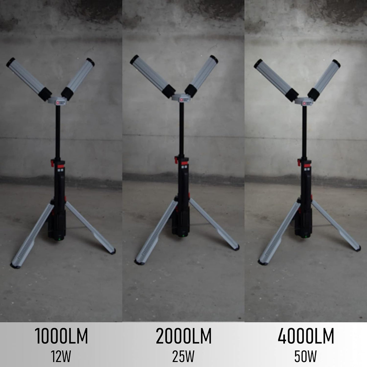 4000 Lumen Rechargeable LED Work Light with Stand T9291