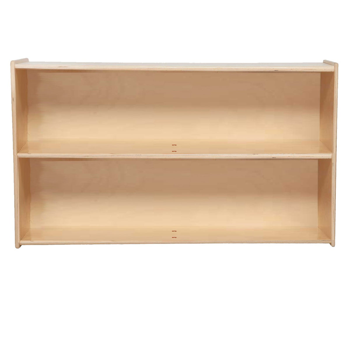2 Shelf Bookcase Storage Organizer Natural Finish V491
