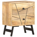 Solid Mango Wood Bedside Cabinet H9930