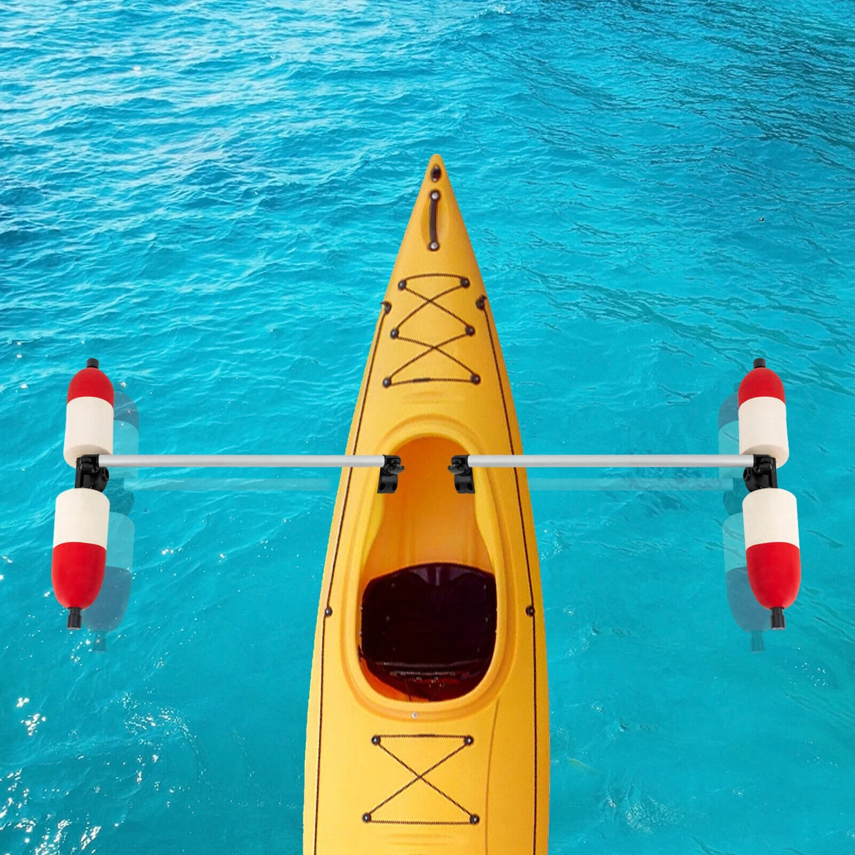 Kayak Canoe PVC Aluminum Stabilizer System Outrigger Arms Fishing Kit Y800126