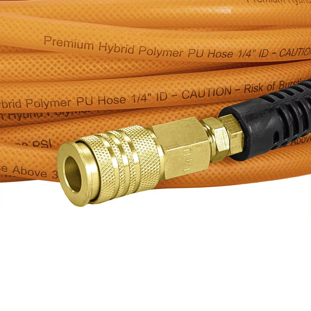 Polyurethane Polymer Hybrid 100-Foot Air Hose with 1/4 in. NPT Fittings E307