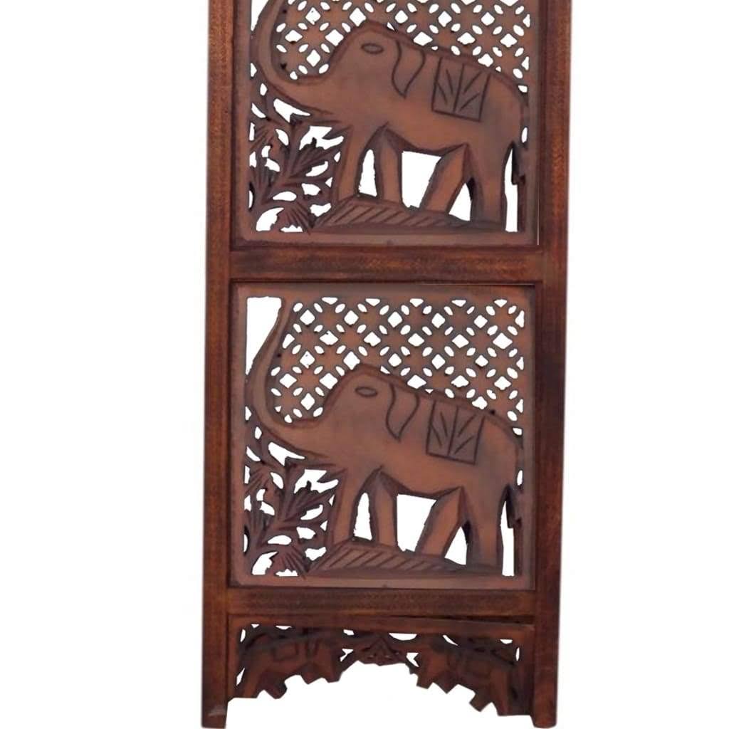 Carved Wood Room Divider T2869