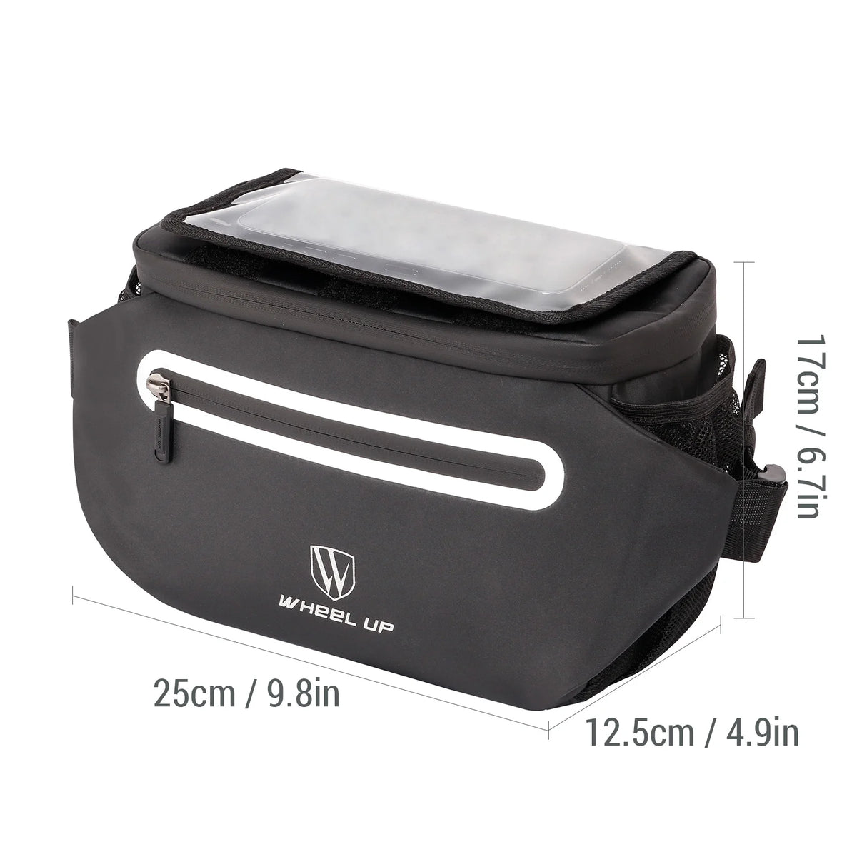 Large Front Storage Bike Handlebar Bag with Touchscreen Phone Holder X1138