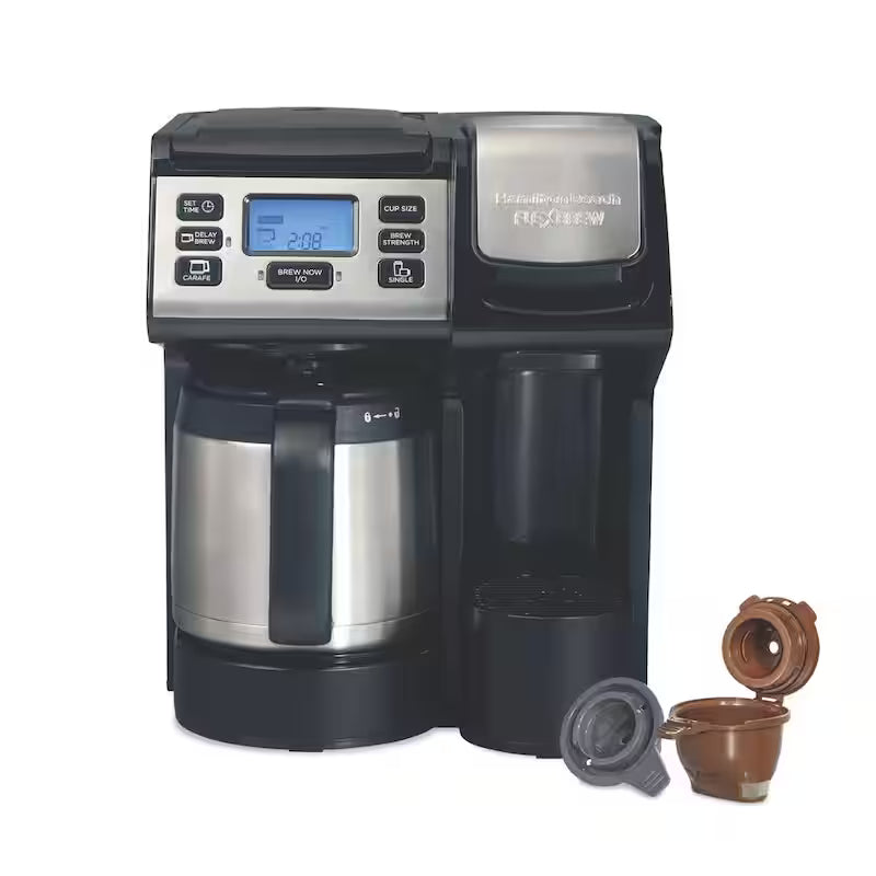 12-Cup Black and Stainless Steel Coffee Maker with Thermal Carafe C980