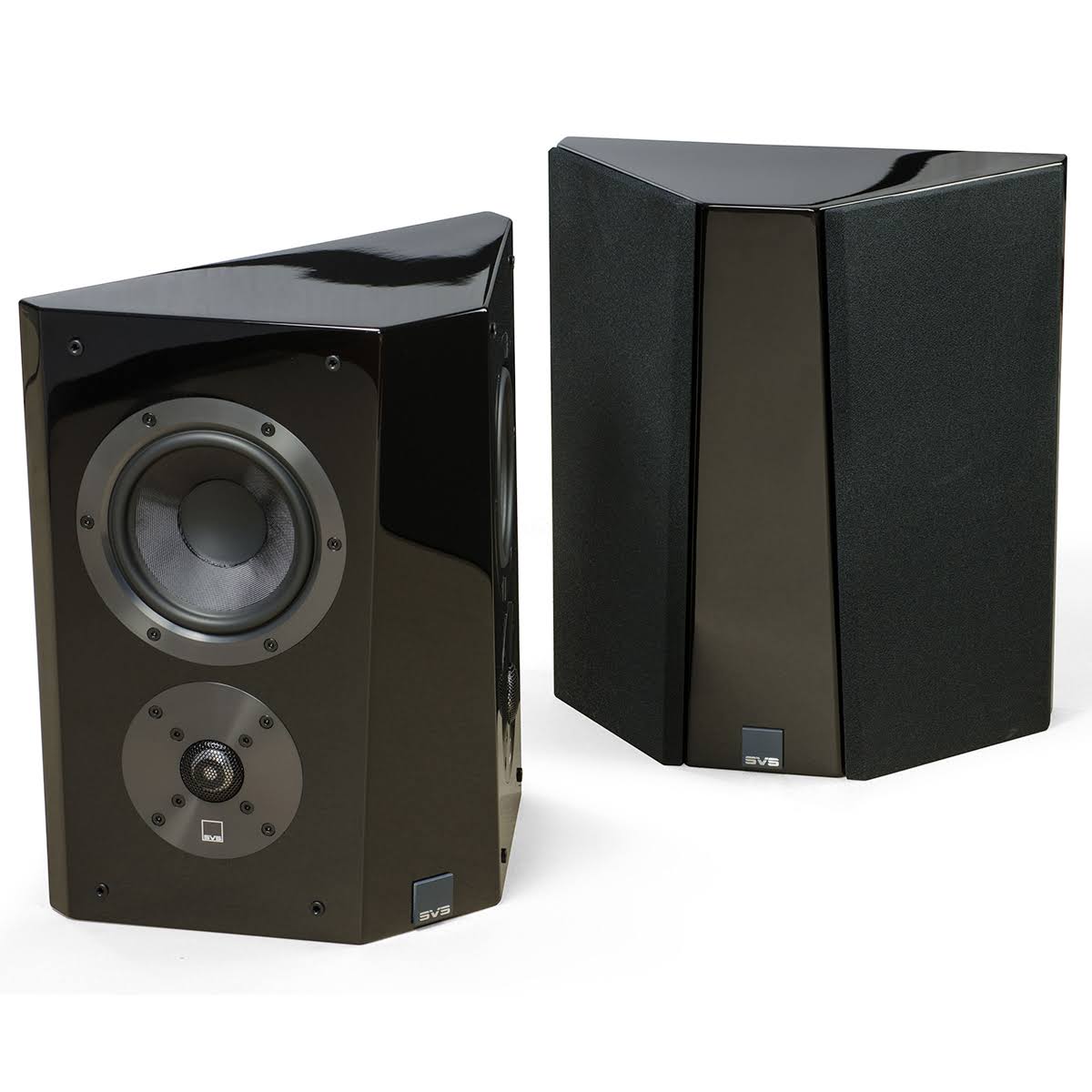 Piano Gloss Black Surround Speaker Pair Y693